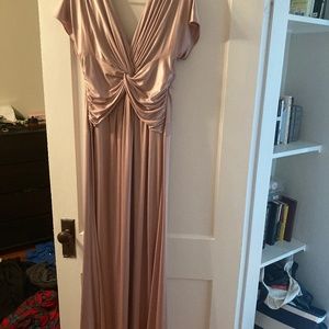 Floor length pink formal dress size 8